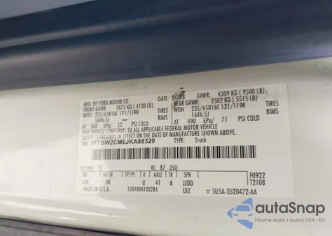 2018 Ford Transit-350 from USA, damaged, VIN 1FTBW2CM6JKA88320